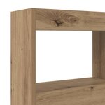 vidaXL Tête de lit Chêne artisanal 120 x 17 x 102 cm Bois d'ingénierie