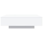 vidaXL Table basse blanc 100x100x31 cm bois d'ingénierie