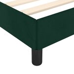 vidaXL Cadre de lit sans matelas vert foncé 120x200 cm velours