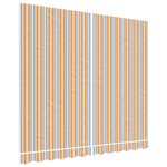 vidaXL Tissu de remplacement pour auvent rayures multicolores 3x2 5 m