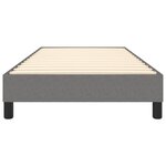 vidaXL Cadre de lit Gris foncé 100 x 200 cm Tissu
