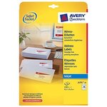 Etui 1200 étiquettes adresses 45,7 x 21,2 mm sur 25 feuilles a4 blanc avery zweckform
