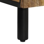 vidaXL Armoire lavabo de salle de bain bois massif de manguier