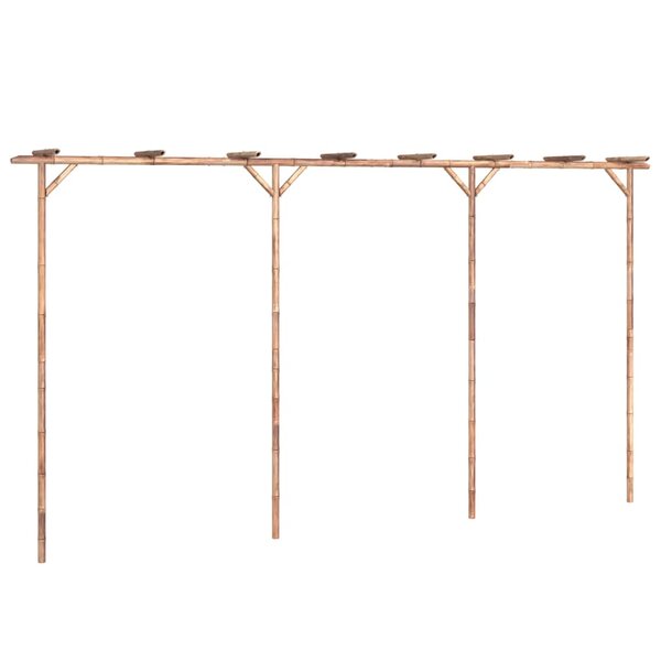 vidaXL Pergola Bambou 385x40x205 cm