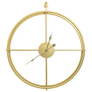 vidaXL Horloge murale Doré 52 cm Fer
