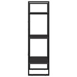 vidaXL Bibliothèque à 3 niveaux gris 40x30x105 cm bois d'ingénierie
