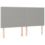 vidaXL Sommier à lattes de lit avec matelas Gris clair 160x200cm Tissu