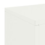 vidaXL Supports pour plantes 2 Pièces Blanc 24 x 24 x 35 cm Acier