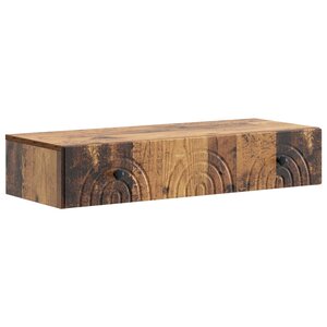 vidaXL Table d'appoint murale Bois ancien 87 5 x 34 5 x 17 cm