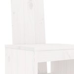 vidaXL Ensemble de bar de jardin 7 Pièces blanc bois de pin massif