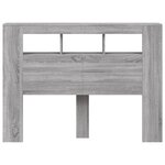 vidaXL Tête de lit à LED sonoma gris 140x18 5x103 5 cm bois ingénierie