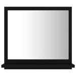 vidaXL Miroir de salle de bain Noir 40x10 5x37 cm Bois d’ingénierie