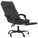 Fauteuil de massage inclinable de bureau informatique étude similicuir noir 02_0025415