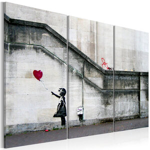 Tableau - girl with a balloon by banksy l x h en cm 120x80