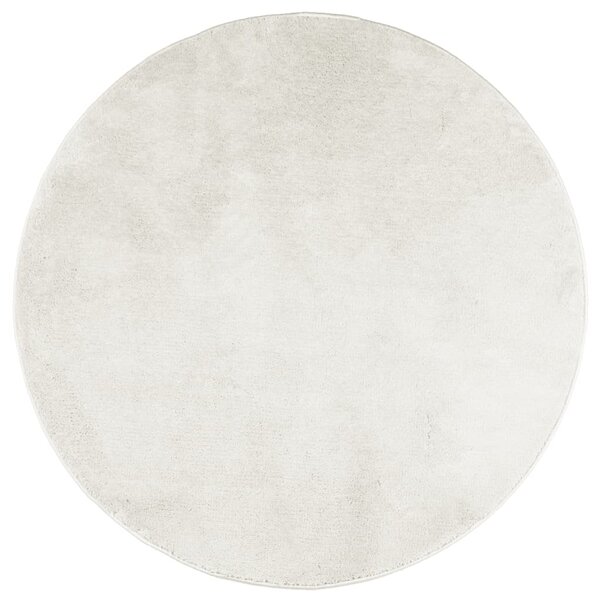 vidaXL Tapis OVIEDO à poils courts crème Ø 160 cm