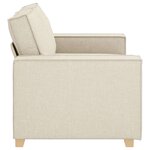 vidaXL Canapé 2 places en lin 120 cm