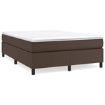 vidaXL Cadre de lit marron 140x200 cm similicuir