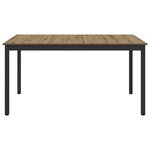 vidaXL Table de salle à manger / Table de repas MÉTAL