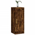 vidaXL Armoire murale chêne fumé 34 5x34x90 cm bois d'ingénierie