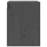 vidaXL Armoire murale Gris 30x30x40 cm Bois de pin massif