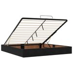 VidaXL Cadre de lit ottoman avec matelas noir 160x200 cm velours