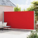 vidaXL Auvent latéral rétractable de patio 220x600 cm Rouge