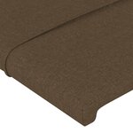 vidaXL Cadre de lit sans matelas marron foncé 140x190 cm tissu