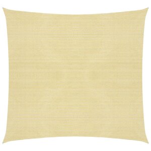 vidaXL Voile d'ombrage 160 g/m² Beige 6x6 m PEHD