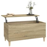 vidaXL Table basse Chêne sonoma 90x44 5x45 cm Bois d'ingénierie