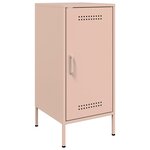 vidaXL Buffets 2 Pièces rose 36x39x79 cm acier