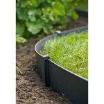 Nature Piquets d'ancrage de jardin 10 Pièces noir petit