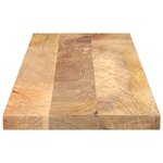 vidaXL Dessus de table 100x20x2 5cm rectangulaire bois massif manguier