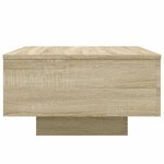 vidaXL Table basse chêne sonoma 55x55x31 cm bois d'ingénierie