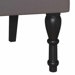 vidaXL Banc Chesterfield Gris 120 5 x 65 x 75 cm Cuir synthétique