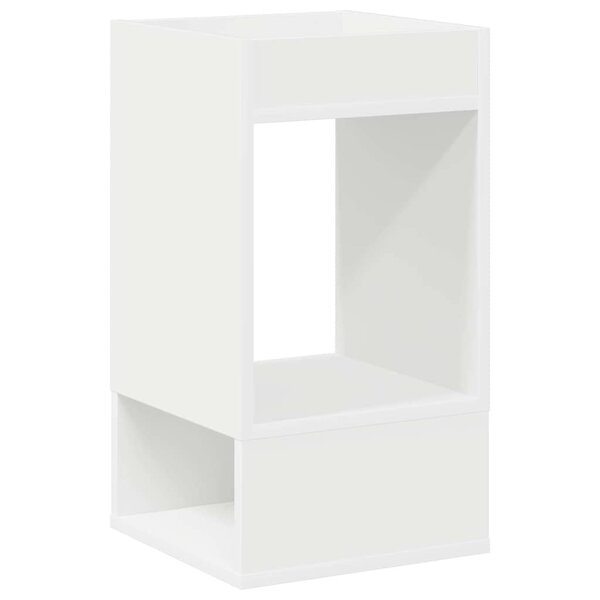 vidaXL Table d'appoint Blanc 30 x 30 x 56 cm Bois d'ingénierie
