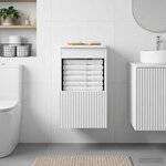 vidaXL Armoire de salle de bain Blanc 30 x 41 x 50 cm