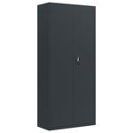 vidaXL Classeur anthracite 90x40x200 cm Acier