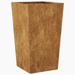 vidaXL Jardinières 2 Pièces 45x45x75 cm acier résistant aux intempéries