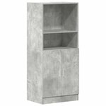 vidaXL Ensemble d'armoires de cuisine 3 Pièces gris béton