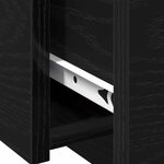 vidaXL Table basse Chêne noir 90 x 60 x 31 cm Bois d'ingénierie