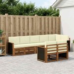 vidaXL Ensemble de canapés d'extérieur 7 pc