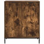 vidaXL Buffet Chêne fumé 69 5 x 33 x 82 cm Bois d'ingénierie