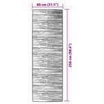 vidaXL Tapis d'extérieur marron 80x250 cm PP