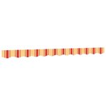 vidaXL Tissu de remplacement de cantonnière d’auvent jaune orange 3 m
