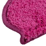 vidaXL Tapis de marches d'escalier 15 Pièces Rose 65x21x4 cm