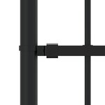 vidaXL Clôture de jardin avec sommet de lance Noir 140 cm