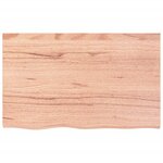 vidaXL Étagère de vasque murale acier et bois de chêne massif