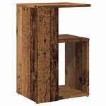 vidaXL Table d'appoint vieux bois 36x30x56 cm bois d'ingénierie
