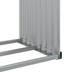 vidaXL Porte-bûches vert 120x45x210 cm acier galvanisé