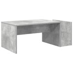 vidaXL Table basse Gris béton 90 x 45 x 35 cm Bois d'ingénierie